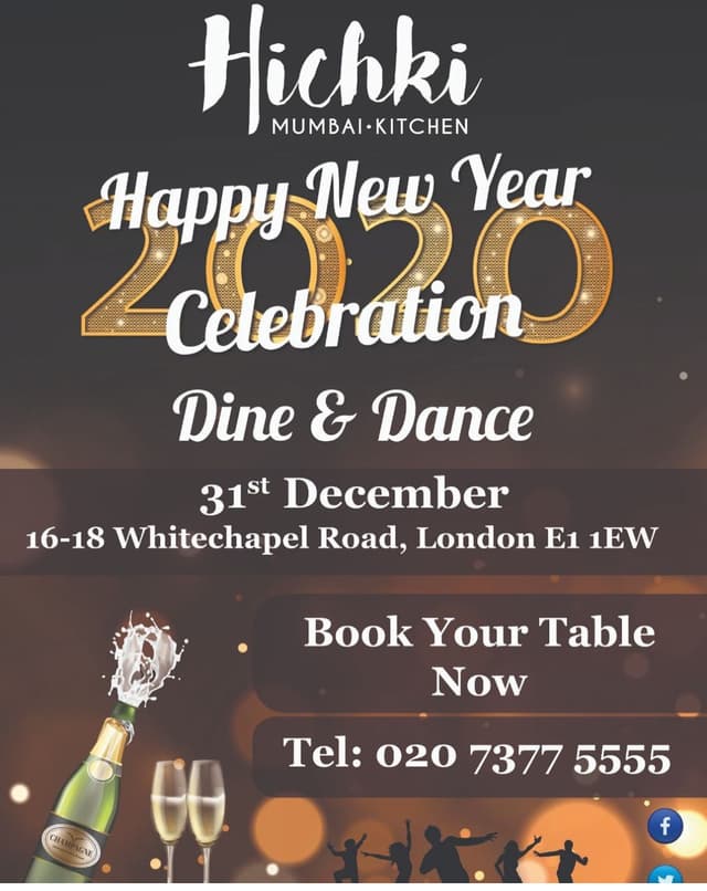 Happy New Year Celebration | Dine & Dance